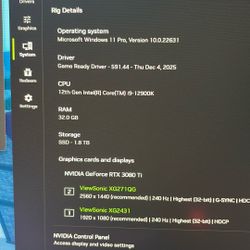 Gaming PC 3080ti DDR5 ram