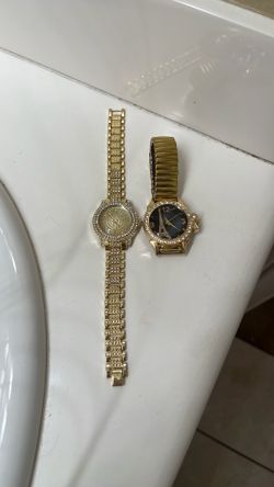 Set of 2 watches stainless steel beautiful new
