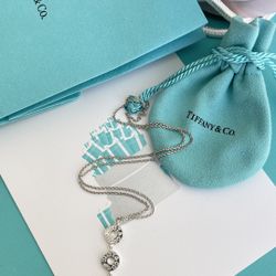 Tiffany & Co. Triple Circle 1837 Necklace in Silver 16” NEW $525