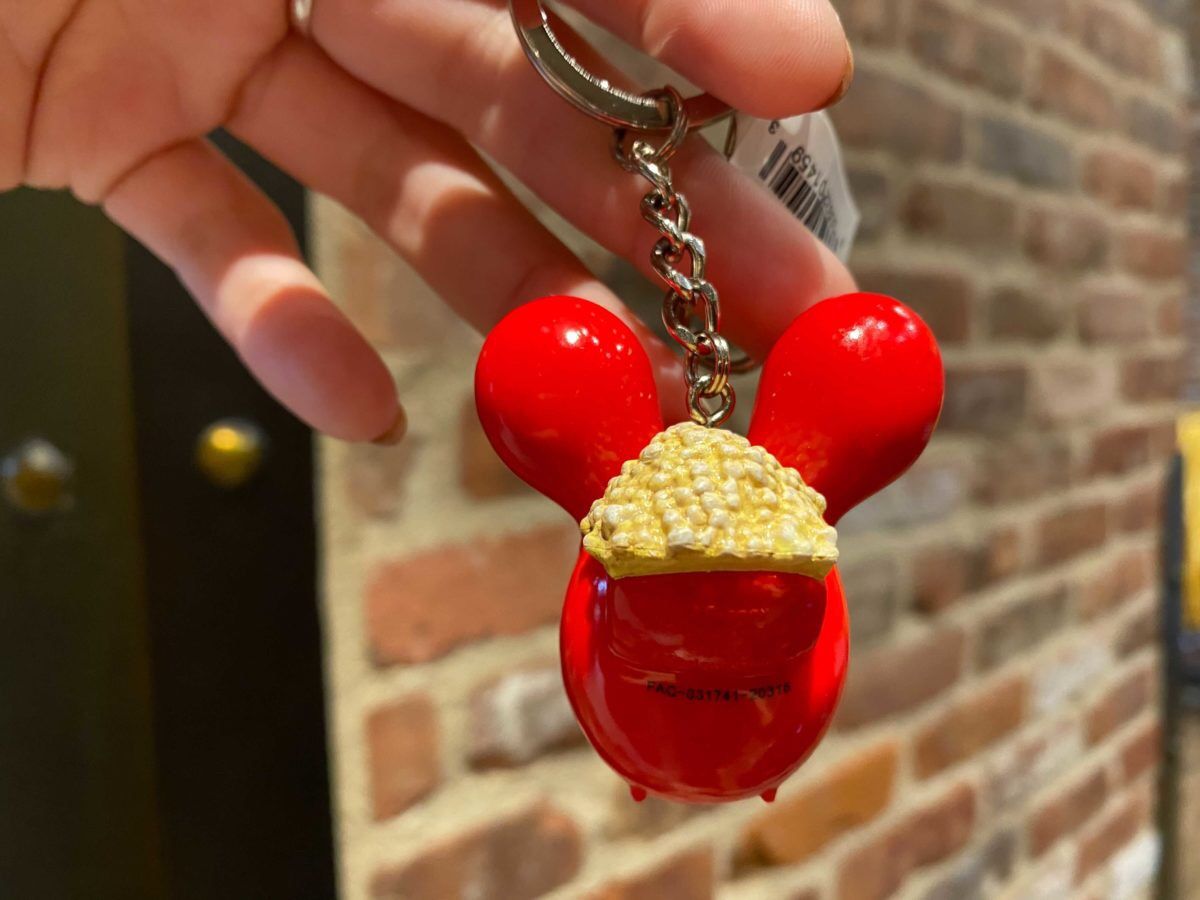 DISNEY PARKS MICKEY MOUSE BALLOON POPCORN BUCKET KEYCHAIN