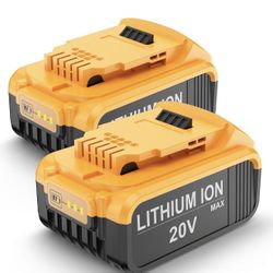 2Pack 6.0Ah Batteries  20V Max Battery Compatible with Dewalt 