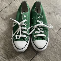 Green Converse Size Us Man 5.5/ Women 7.5