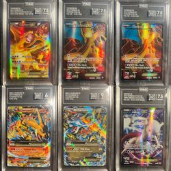 Pokémon Card Assorted PSA/TAG Graded Lot 25th Ex Fullart Mega Secret Rare Shiny Promo AR GX Wotc