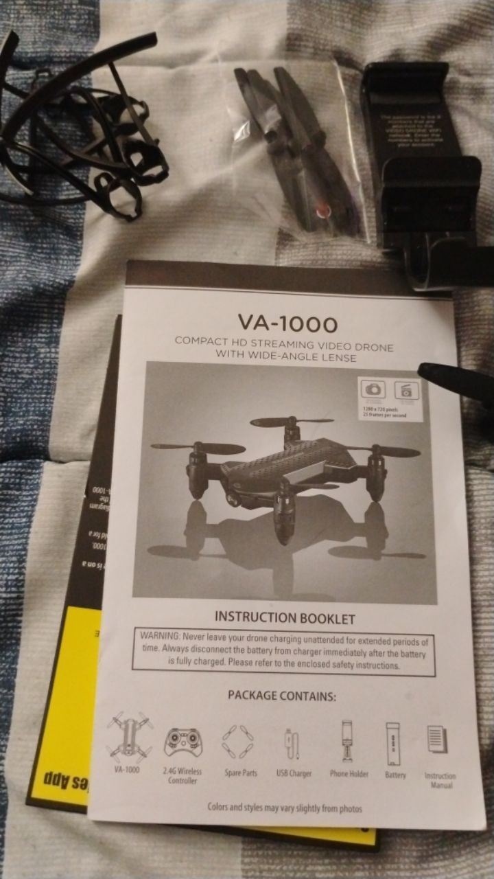 The Voyage Aeronautics VA-1000 HD Streaming Drone with Wide-Angle Lens