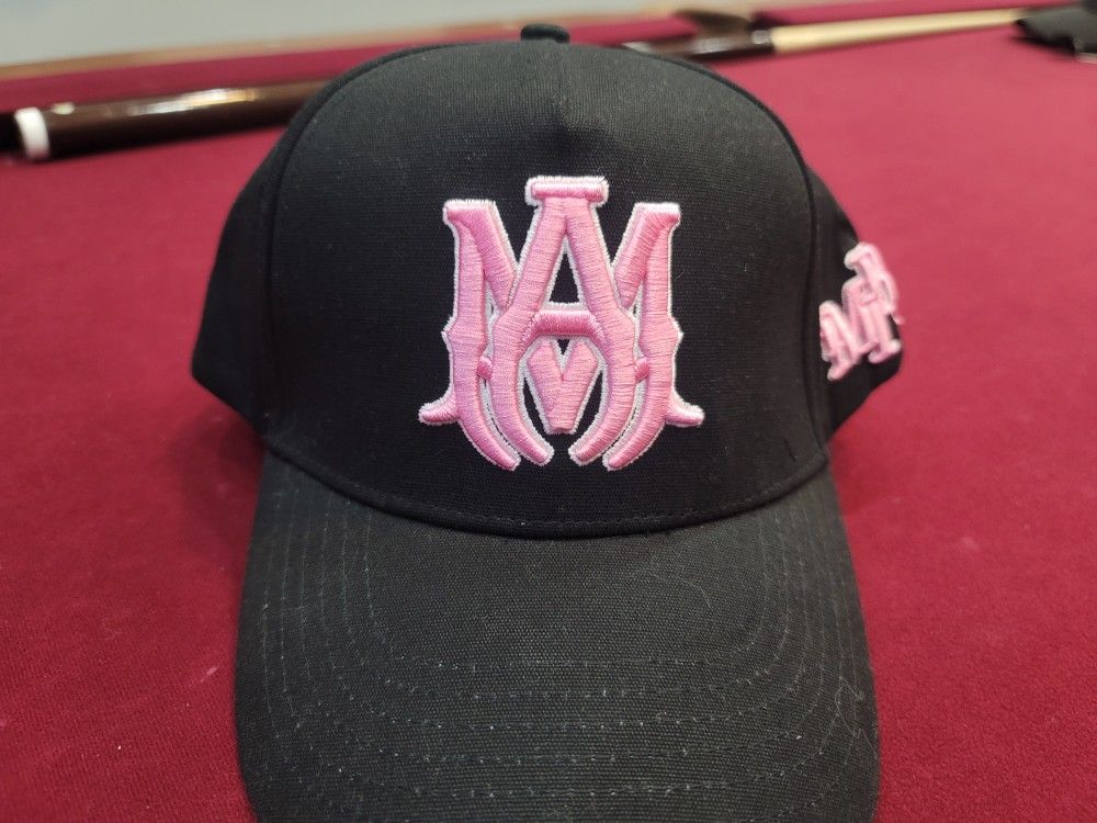 AMIRI MA Logo Trucker Hat Black And Pink for Sale in Mount Vernon