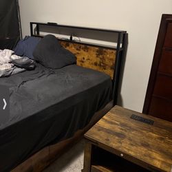 Queen Bed & Bed Frame