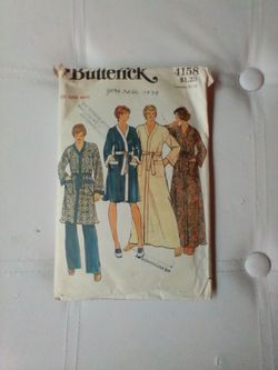 Butterick men's robe pattern