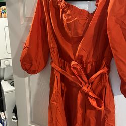 Orange dress large