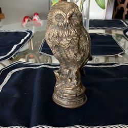Vintage Bronze Owl Figurine Door Stop