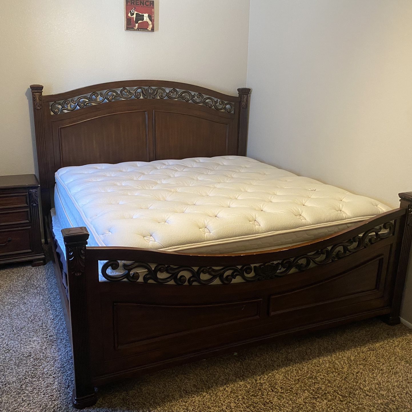 King Size Bedroom Set from JCPenny🔥includes Sealy Mattress, Nightstand, 6 Drawer Dresser, And 2 Bed Side Tables.