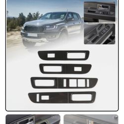 Fit for 2009-2014 Ford F150 Raptor Interior Accessories Carbon Fiber 4Pcs