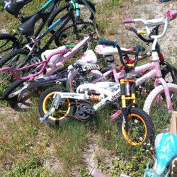 8 Great Condition Kid Sized Bikes