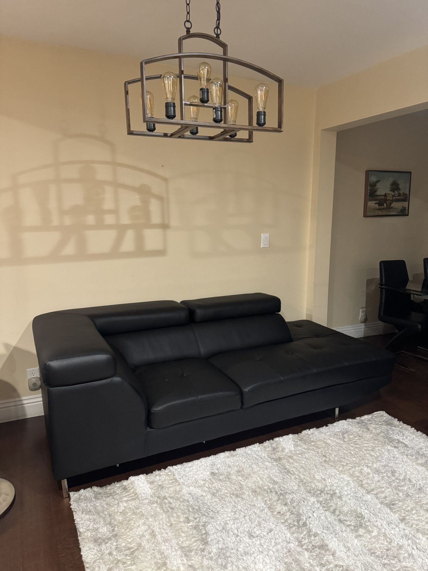 Black Leather Couch