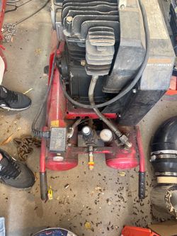 J AIR Red Portable Air Compressor with Furnas Switch