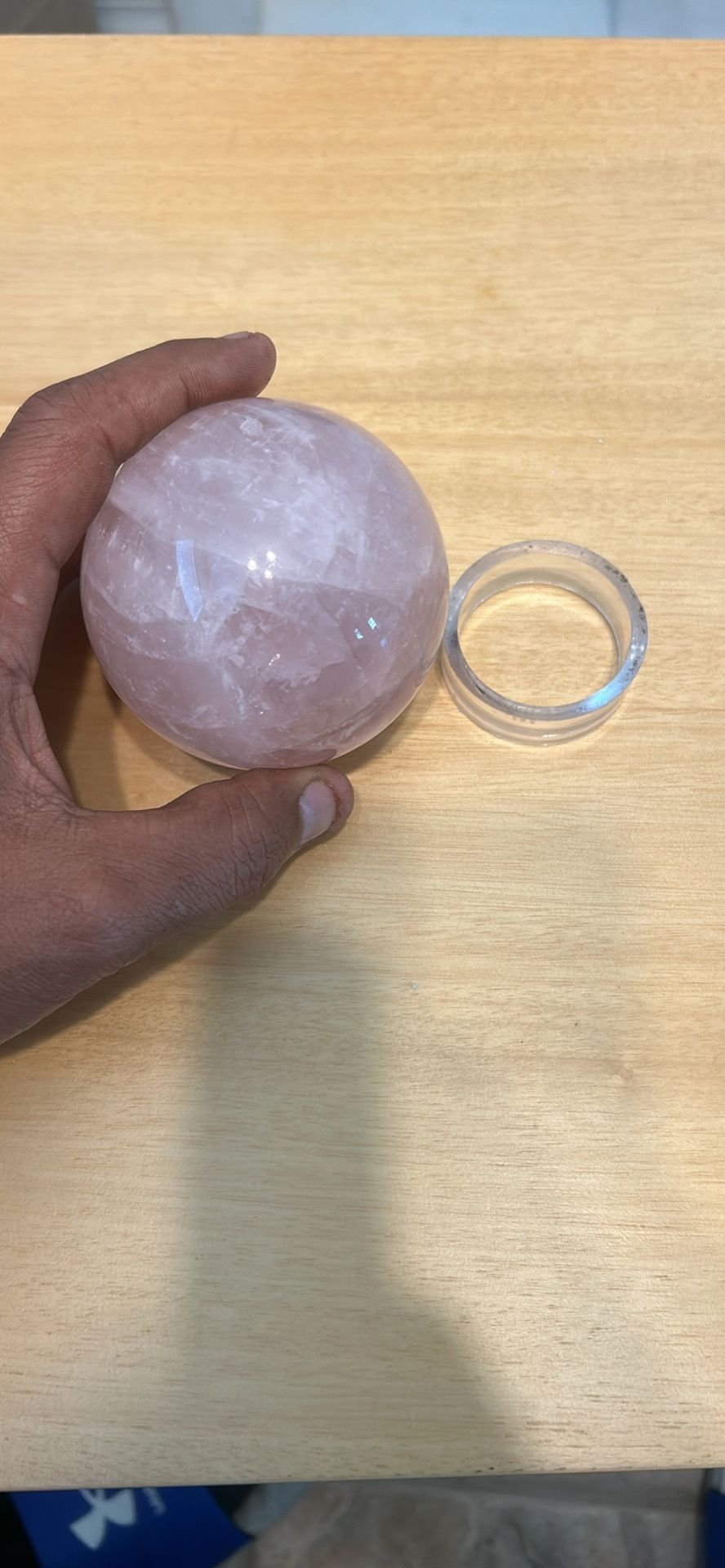 Large Rose Quartz Sphere