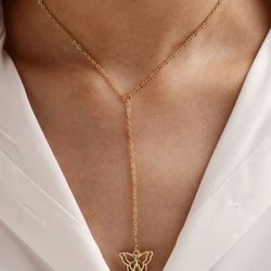 Gorgeous NEW Butterfly Charm Chain Women’s Fashion Jewely Necklace