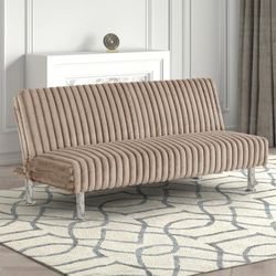 Taupe Adjustable Couch Futon Sofa Bed