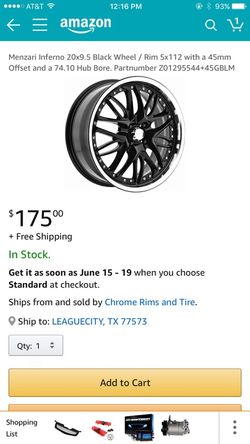 Menzari inferno black wheels