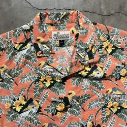 Patagonia Pataloha Camp Collar Hawaiian Floral Short-Sleeved Button-Up Shirt M