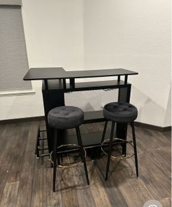 Mini Bar with Bar Stools for Sale
