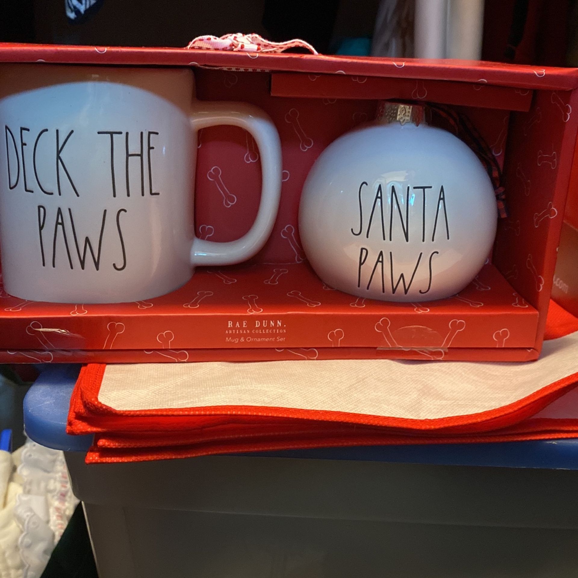 Deck The Paws Coffee Cup & Santa Paw Ornament