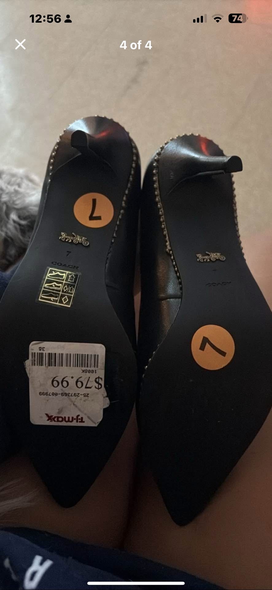 Black Coach heels