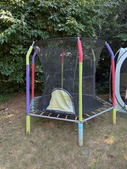 5' Kids Trampoline With Safety Net