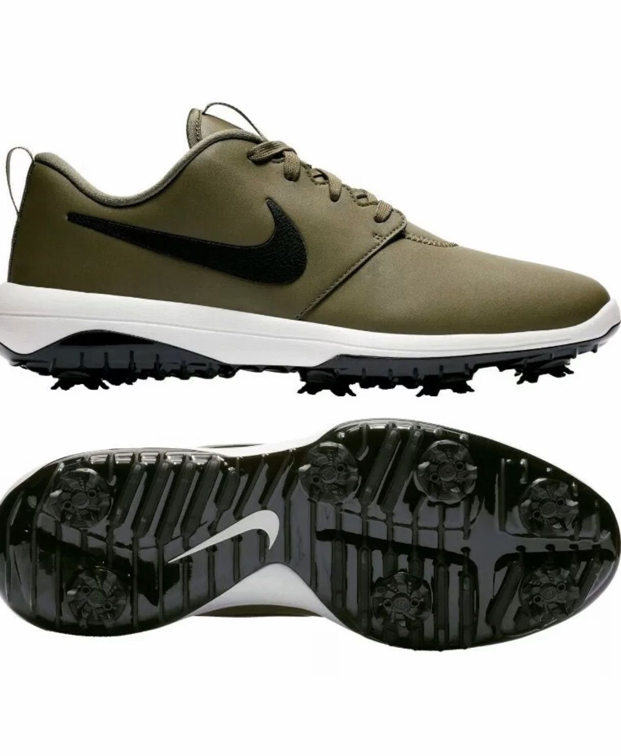 New! Nike Roshe G Tour Golf Shoes AR5580-200 Olive/Black Sz 11.5