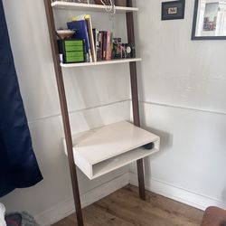 West Elm Leaning Ladder Bookshelf Desk