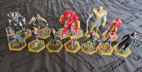 Marvel Comics Avengers Action Figure Lot Of 12! Cake Topper. Set. Toys. PVC.