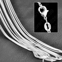Stirling silver stamped necklace 18'k