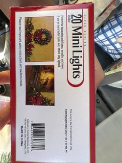 20 Mini Lights Indoor Christmas String Lights