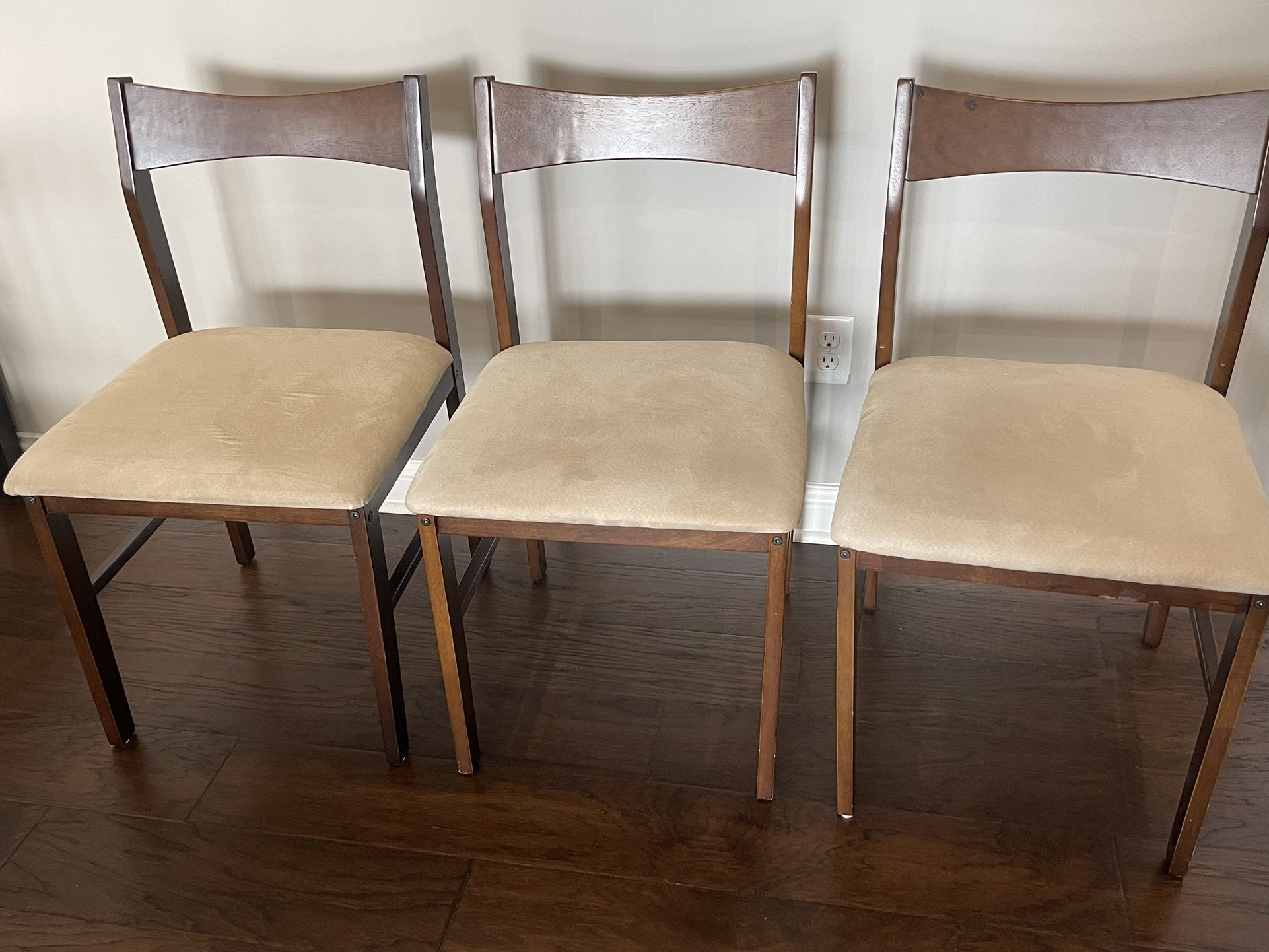 3 Nice Brown Chairs
