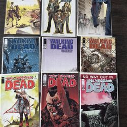 Walking Dead Comic Book Lot Of 9