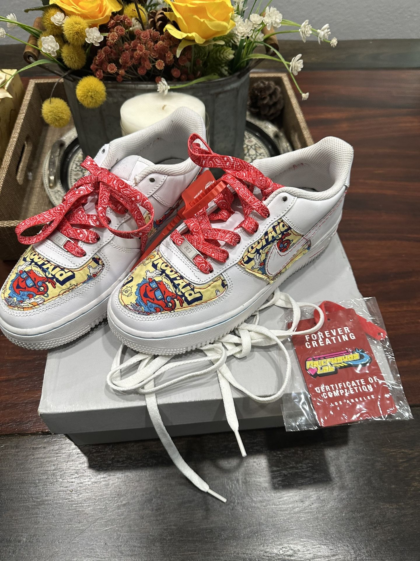 Great Air Force 1 Kool Aid Customized size 6’5Youth