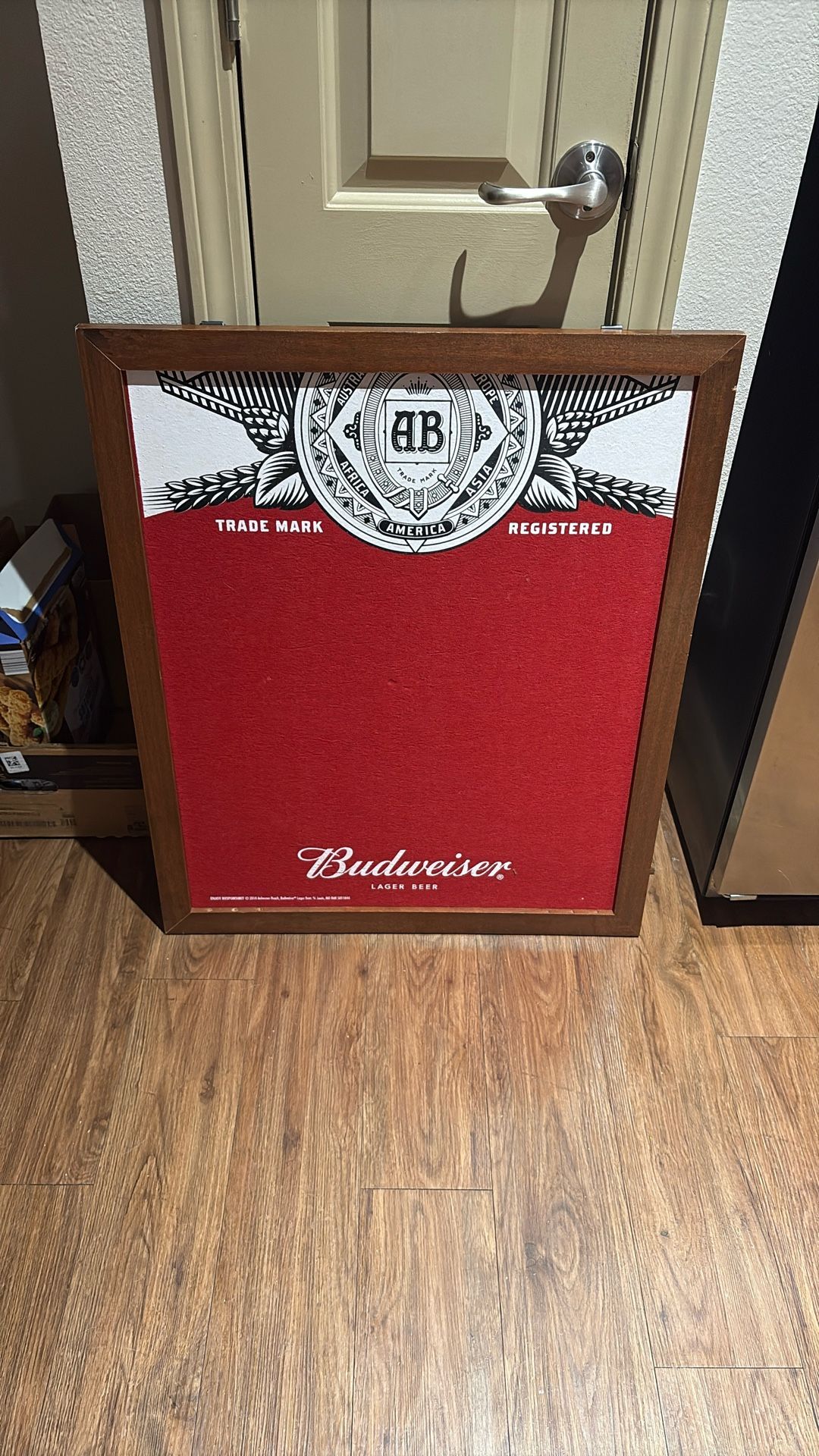 Budweiser Felt Dart Board Backing / Frame