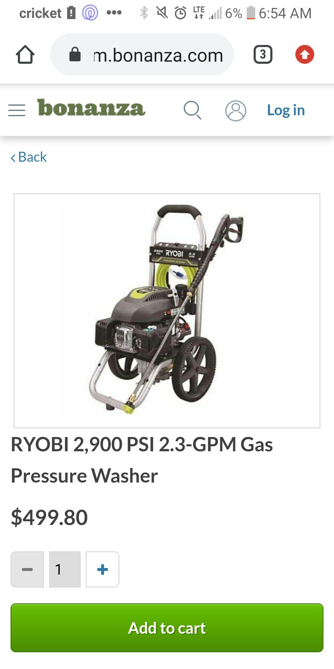 2900 psi pressure washer makr offer