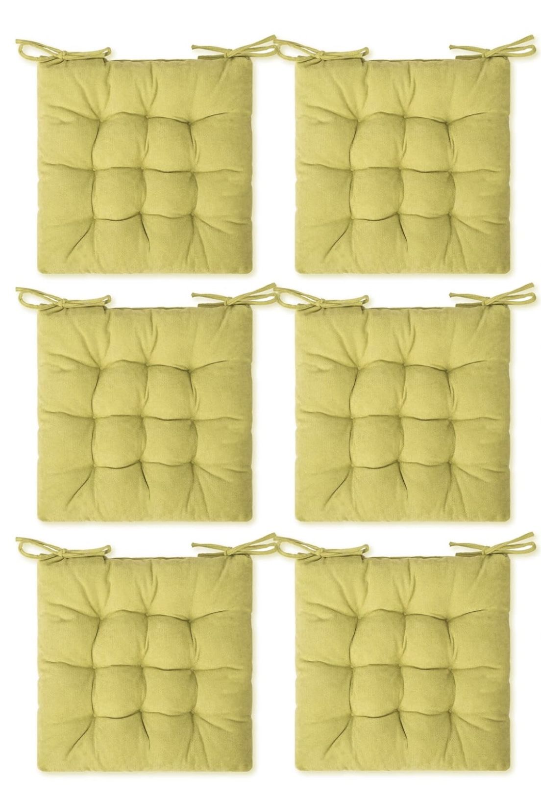 6 Pack Seat Cushion, Chair Cushion, Comfort Chair Pads