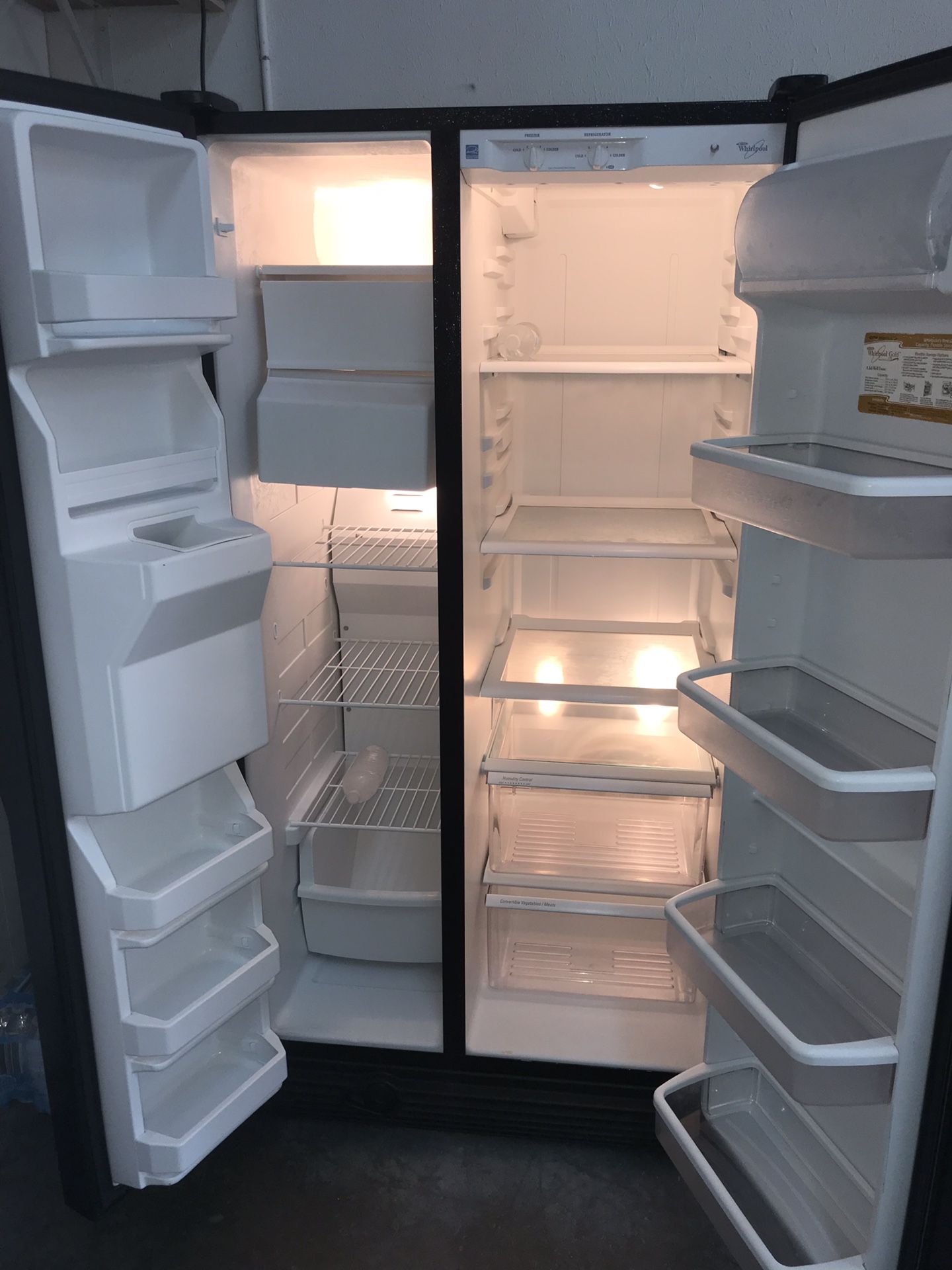 Black Whirlpool Refrigerator Side By Side
