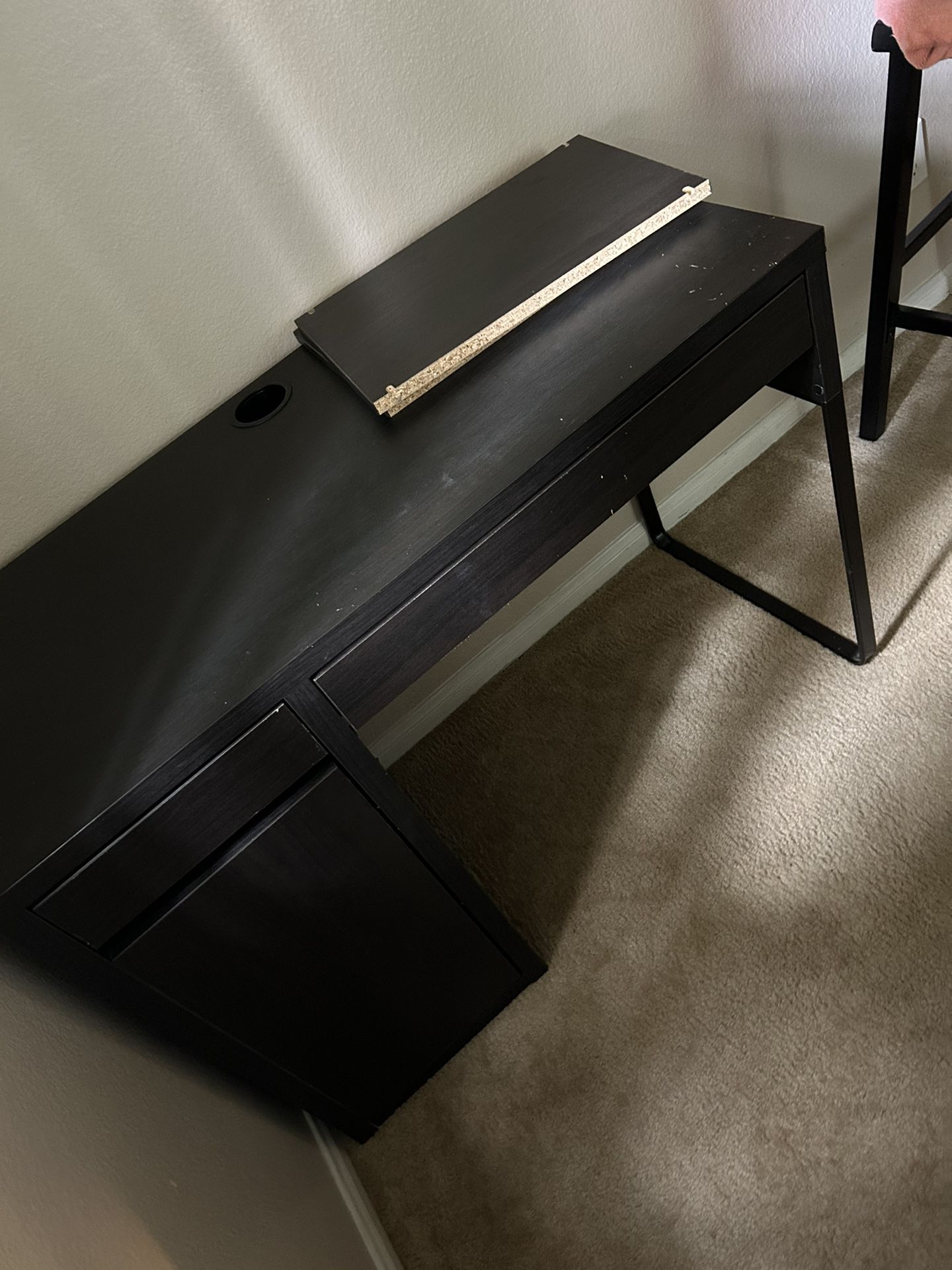 Ikea Black desk 