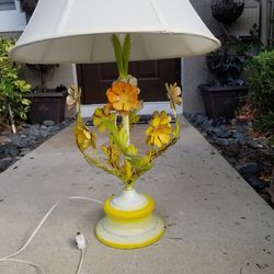 Vintage  Tole Lamp