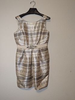 Mini Dress with Rhinestone Design