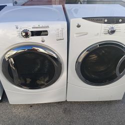 G.E Glass Front Washer And Dryer Set
