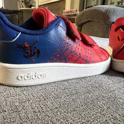 Adidas Spiderman Shoes Sz 7