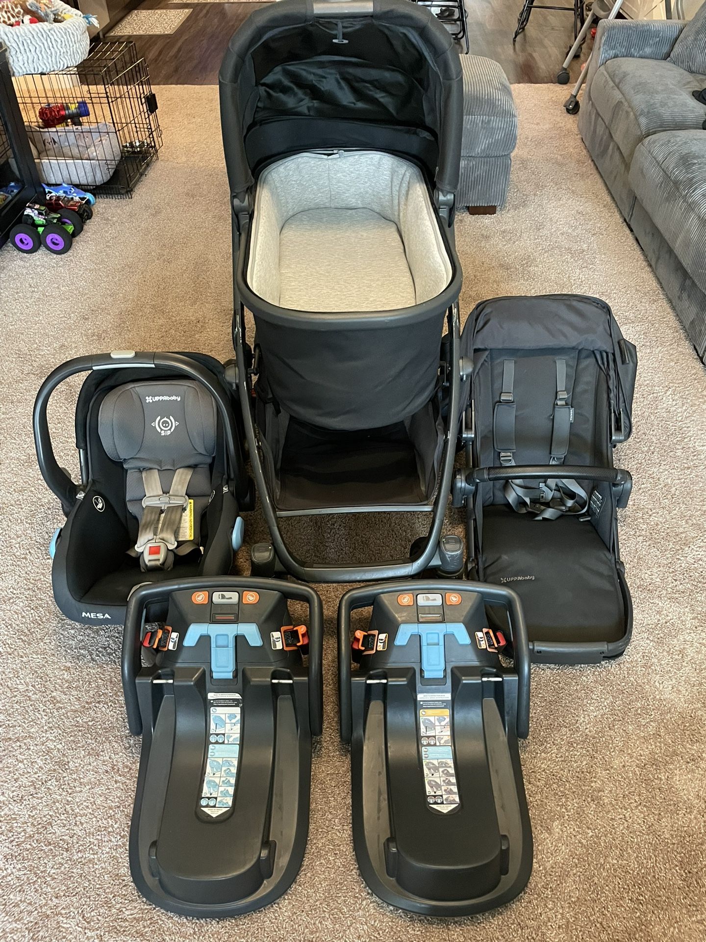UppaBaby Messa Car Seat & 3 in1 Stroller