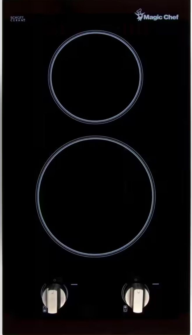 Magic Chef 2 Burner Ceramic Glass Cooktop