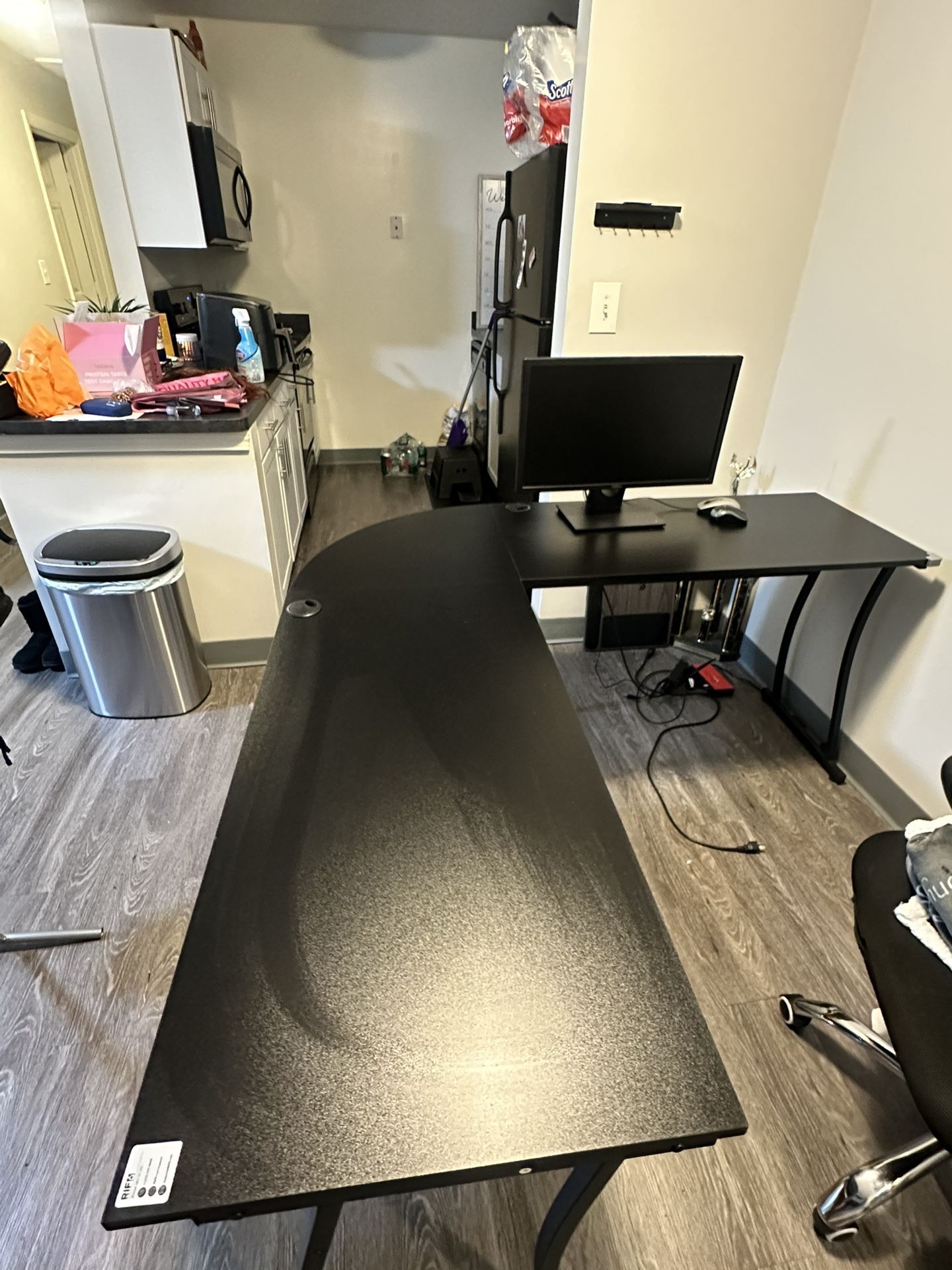 RIF6 L-Shaped computer Desk