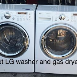 Set LG Washer And Gas Dryer 
