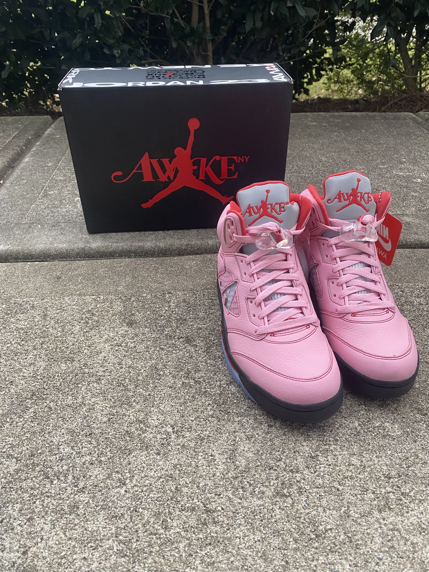 Awake Ny X Nike Air Jordan Arctic Pink 5s Size 9