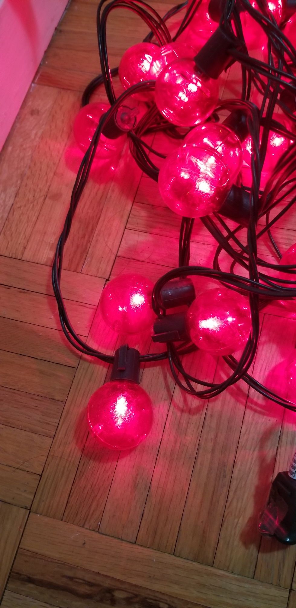 Large Sphere Red Christmas Tree light